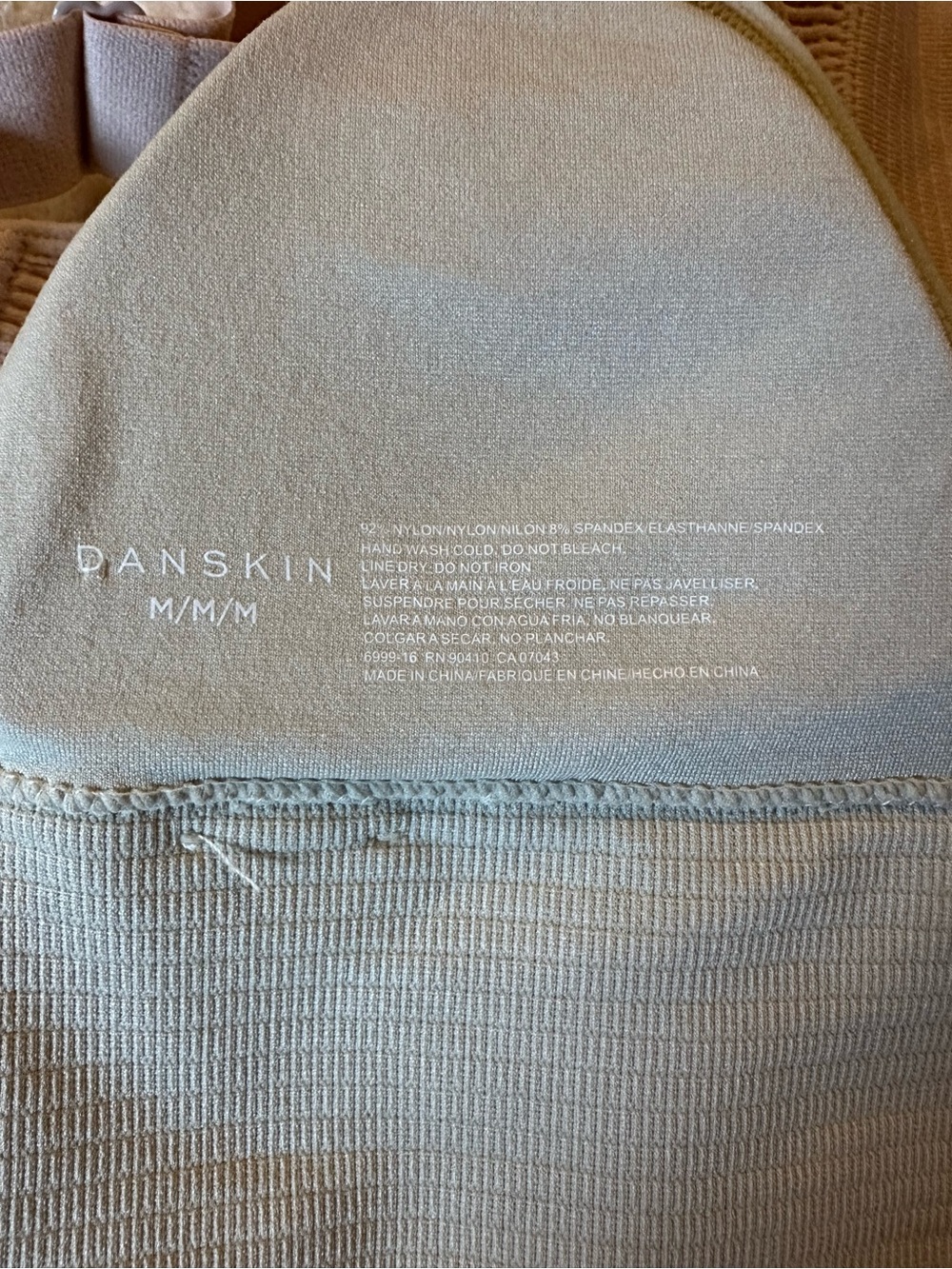 Danskin Ribbed Bralette Set in Sage Green, Blush, and Taupe - Picture 2 of 3